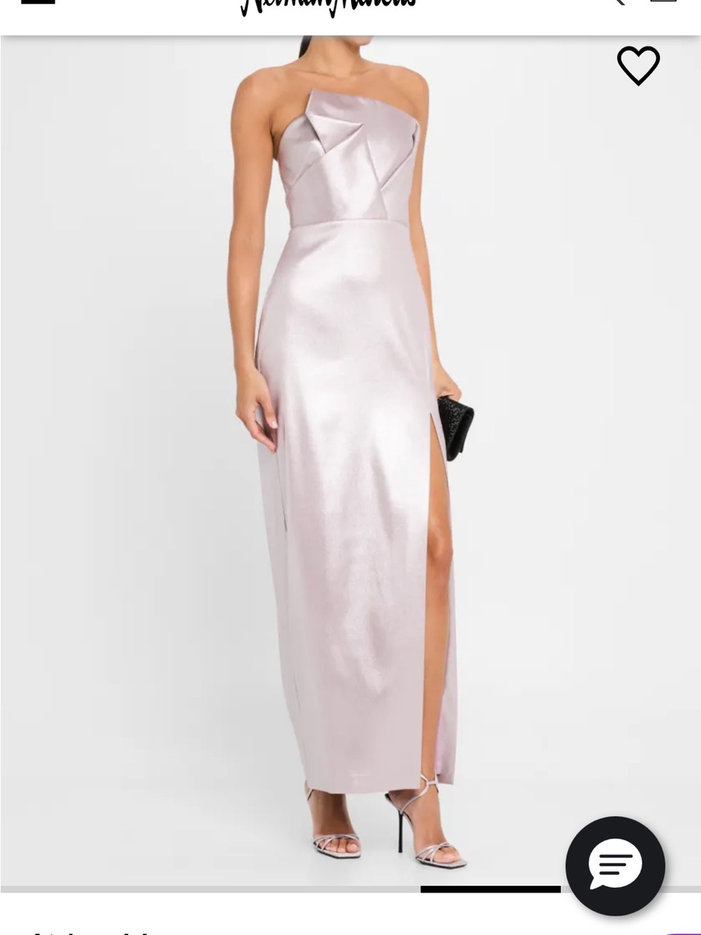 Strapless column evening gown size 4